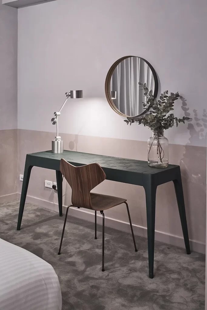 Soft-touch carpet in guest room for warm and cosy atmosphere