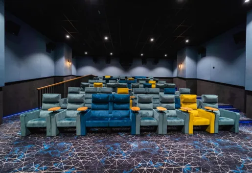 Kinogram Event Hall carpet acustic comfort cinema
