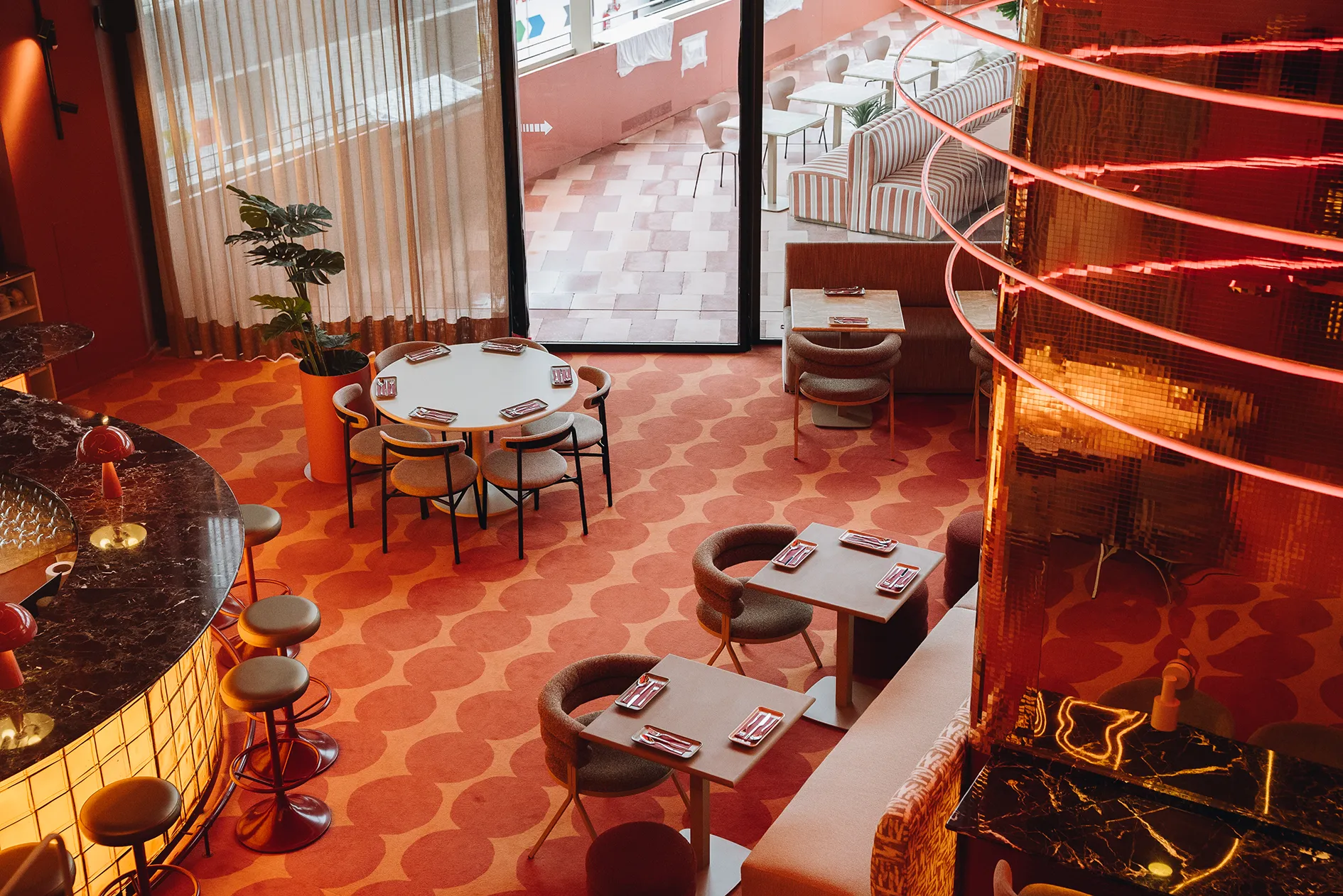 custom carpet restaurant madrid spain