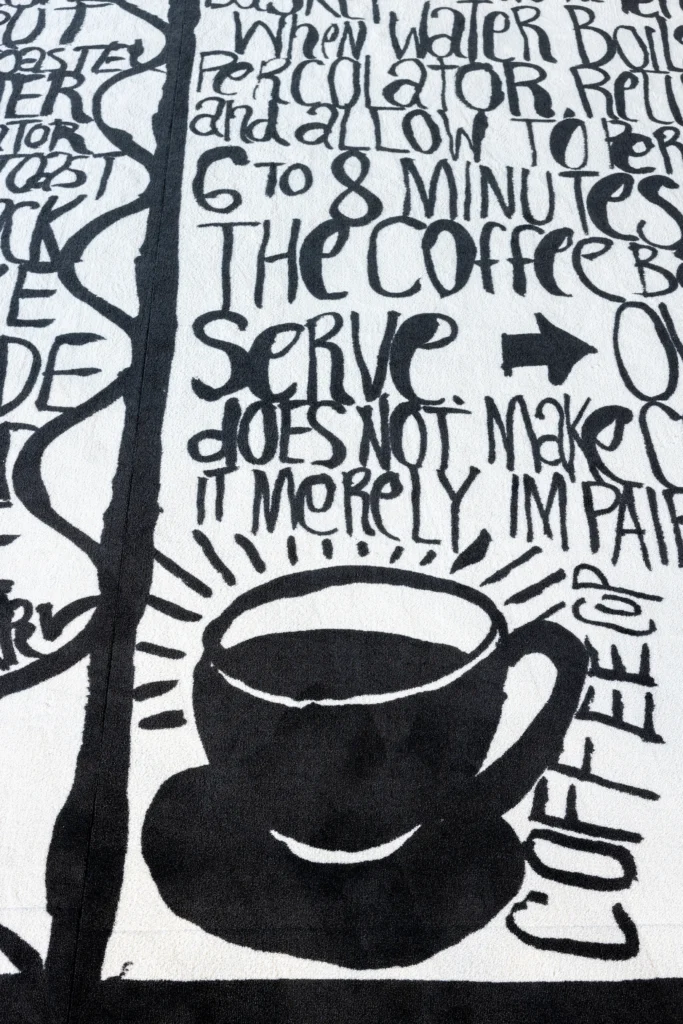 Matt Mullican moquette carpet sustainable R2R